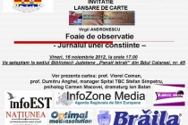 Foaie de observatie - lansarea noului volum scris de Virgil Andronescu 