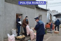 Razie organizată de polițiștii în piețele și centrele comerciale din Brăila