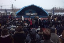 Boboteaza la Braila. Crucea a fost scoasa de Andrei Nechita. Foto si video. 