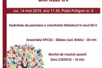 Gala biblio-voluntarului brailean, 14 mai 2015