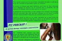 De 1 aprilie debuteaza campania ”Nu te lasa pacalit” desfasurata de IPJ Braila