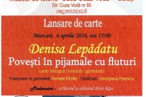 Lansare de carte:POVEŞTI ÎN PIJAMALE CU FLUTURI/ GESCHICHTEN IN PYJAMAS MIT SCHMETTERLINGEN 