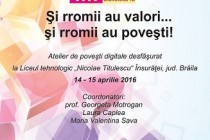 Și rromii au valori… și rromii au povești - sesiune de instruire 