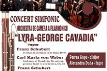 Concert simfonic al Orchestrei de cameră a Filarmonicii ”Lyra-George Cavadia”, 10 februarie 2018