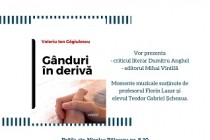 Valeriu Ion Găgiulescu lansează volumul Gânduri în derivă la CARP Brăila