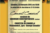 Concert cameral sustinut de clarinetistul Gheorghe Constantinescu