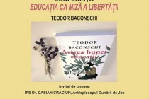 Lansarea volumului Averea bunei educații și conferință pe tema educației la Muzeul Brăilei