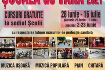 CURSURI GRATUITE ÎN ŞCOALA DE VARĂ DE LA „VESPASIAN LUNGU” 