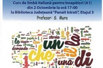 Cursuri gratuite de limba italiana la Biblioteca ”Panait Istrati” Braila
