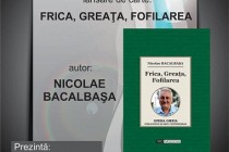 Nicolae Bacalbaşa lanseaza volumul de publicistica 