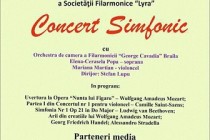 Concert Simfonic la Lyra. Mozart,Saint-Saens, Beethoven si Handel in program.