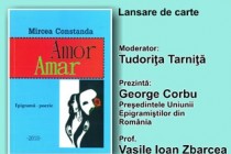 Mircea Constanda lansează Amor Amar. Epigramă și poezie