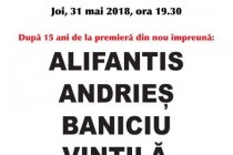 Alifantis în spectacol la Sala Polivalentă Danubius Brăila, 31 mai 2018