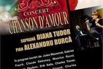 Recital ''Chanson d'amour'', sustinut de soprana Diana Tudor și pianistul Alexandru Burcă, la Palatul Lyra