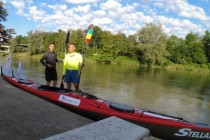 Doi români străbat cu caiacul 2600 km pe Dunăre până la Marea Neagră