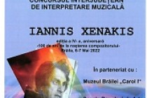 Concursul Interjudeţean de Interpretare Muzicală Iannis Xenakis, ediţia a  IV-a