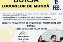 Bursa locurilor de muncă din Brăila – Ediția a-V-a 15 Februarie 2024