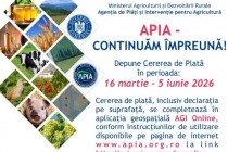 APIA dă startul Campaniei de informare pentru primirea Cererilor de Plată în anul 2026