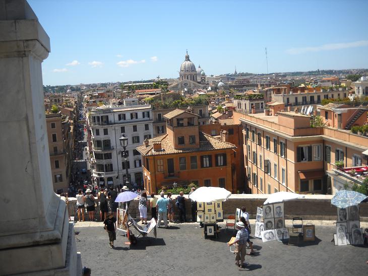 Vedere asupra Romei spre Piata Spaniei