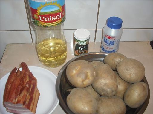 Ingrediente Cartofi cu kaizer