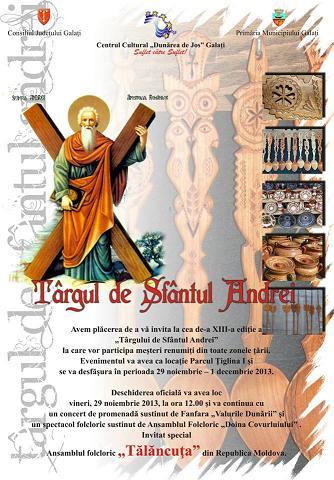 Afis Targul de Sfantul Andrei