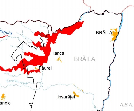 riscul de inuntatii pe raul Buzau in jud Braila