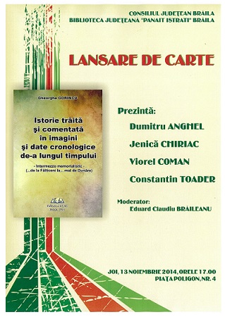 afis lansare carte Gorincu