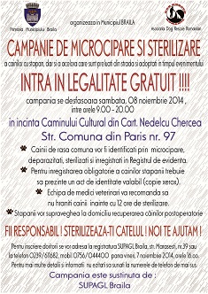 afis campanie sterilizare