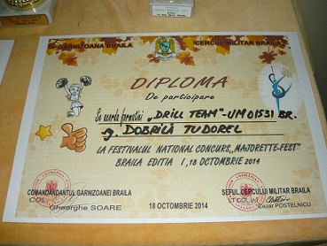 diploma pentru sg.Dobrila Tudorel