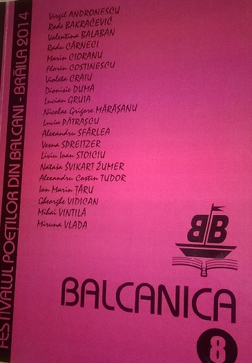 Volumul festivalului Poetilor din Balcani ed VIII-a 2014. Balcanica 8