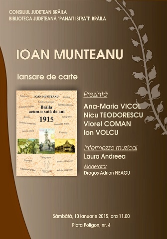 afis lansare carte Munteanu