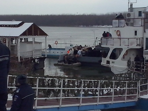 Boboteaza la Braila pe malul Dunarii