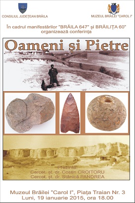 afis conferinta Oameni si pietre