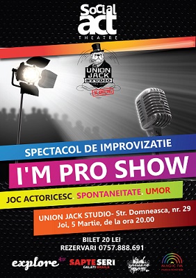 afis spectacol improvizatie