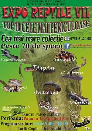 afis expozitie reptile vii