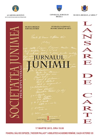 afis lansare jurnalu junimii