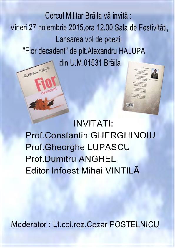 lansare Alexandru Halupa - Fior decadent 
