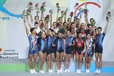 podium gimnastica aerobica