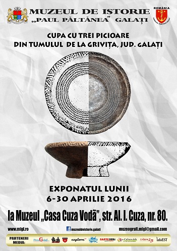 Exponatul lunii- cupa cu trei picioare