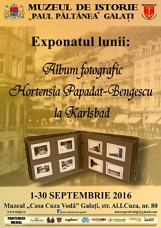 exponatul lunii septembrie muzeul Galati