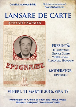 lansare carte Stefan Tropcea