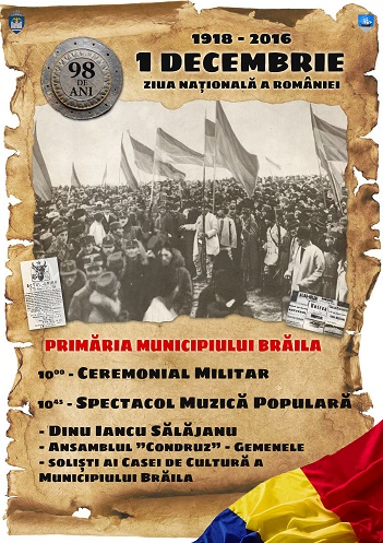 1 decembrie la Braila 2016