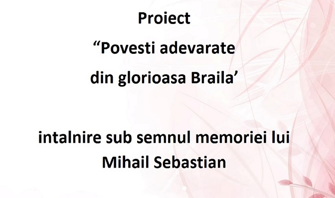 intalnire sub semnul lui Mihail Sebastian