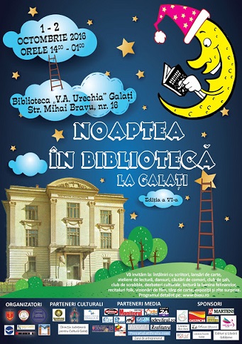 Noaptea in Biblioteca la Galati