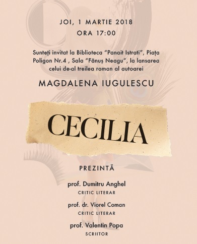 Magdalena Iugulescu romanul Cecilia