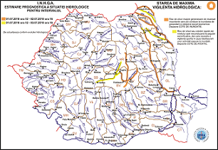 harta avertizare hidrologica