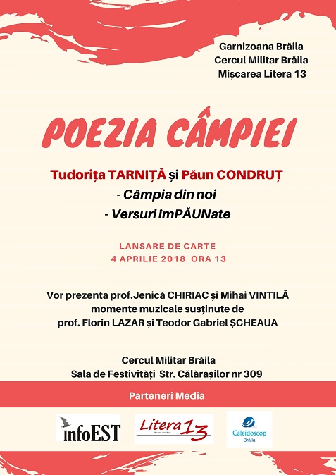 Tudorița Tarniță și Păun Condruț. Dublă lansare de carte la Cercul Militar Brăila