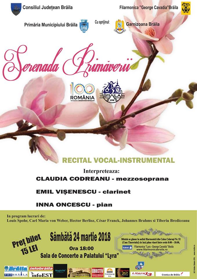 Serenada Primaverii la Filarmonica "Lyra - George Cavadia" Braila
