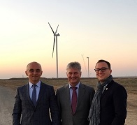inaugurarea parcului eolian Novotroickoe