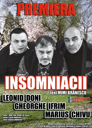 Comedia Insomniacii cu Leonid Doni, Gheorghe Ifrim și Marius Chivu la Brăila